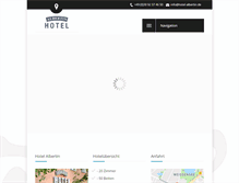 Tablet Screenshot of hotel-albertin.de